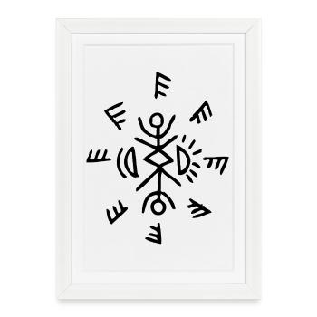 FROM-Inspired Talisman Shirt – Horror Mystery - Framed poster (27 × 37 cm) - white - Front