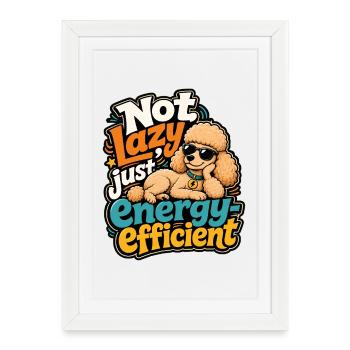Poodle - Framed poster (27 × 37 cm) - white - Front