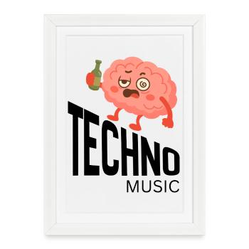 Tipsy Brain Cheers - Framed poster (27 × 37 cm) - white - Front