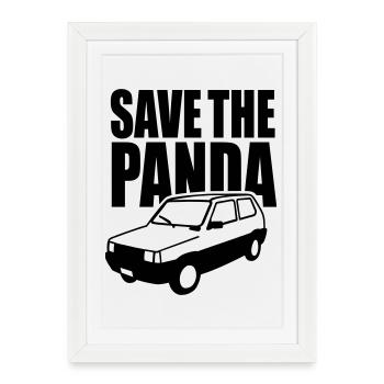 Enregistrez le panda - Affiche encadrée (27 × 37 cm) - blanc - Devant