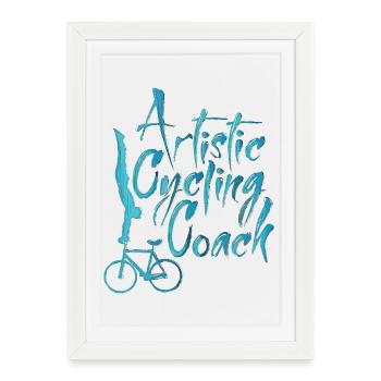 Artistic Cycling, Artistic Cycling, Indoor Cycling, Coach - Framed poster (27 × 37 cm) - white - Front