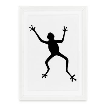 Frosch - Framed poster (27 × 37 cm) - white - Front