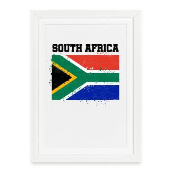 Afrique du Sud - Affiche encadrée (27 × 37 cm) - blanc - Devant