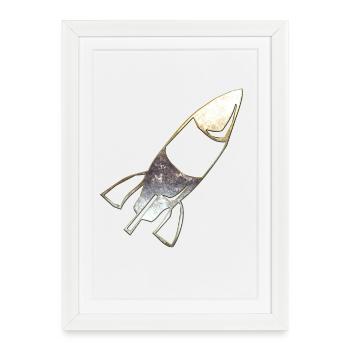 Rocket 15 - Framed poster (27 × 37 cm) - white - Front