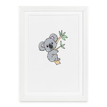 Koala bear - Framed poster (27 × 37 cm) - white - Front