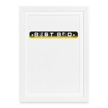 Best bro - Affiche encadrée (27 × 37 cm) - blanc - Devant