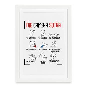 The Sutra Comic Panels Artwork - Framed poster (27 × 37 cm) - white - Front