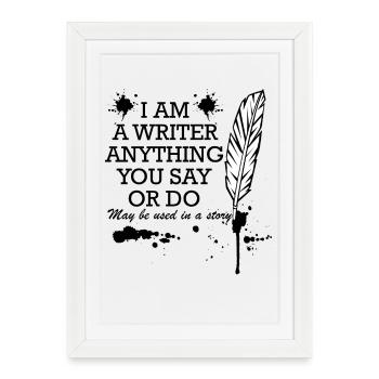 Feather of Shadows - Framed poster (27 × 37 cm) - white - Front