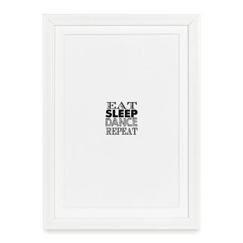 Cadeau de danseur de danse danse - Affiche encadrée (27 × 37 cm) - blanc - Devant