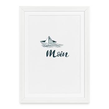 Hello - Framed poster (27 × 37 cm) - white - Front