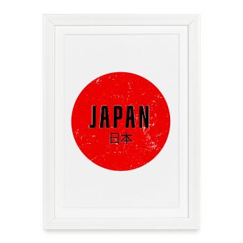 Japon - Affiche encadrée (27 × 37 cm) - blanc - Devant