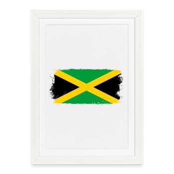 Jamaïque Jamaïque - Affiche encadrée (27 × 37 cm) - blanc - Devant