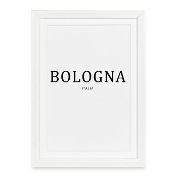 Bologna Italy - Framed poster (27 × 37 cm) - white - Front