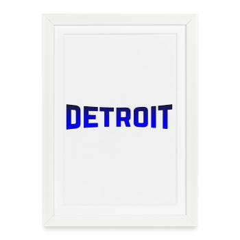 Détroit - Affiche encadrée (27 × 37 cm) - blanc - Devant