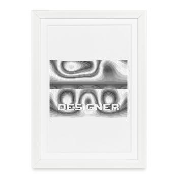 Designer - Framed poster (27 × 37 cm) - white - Front