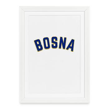 Bosnie - Affiche encadrée (27 × 37 cm) - blanc - Devant