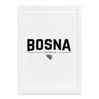 Bosna i Hercegovina - Framed poster (27 × 37 cm) - white - Front