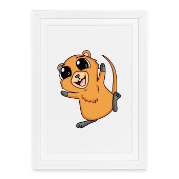 Quokka - Affiche encadrée (27 × 37 cm) - blanc - Devant