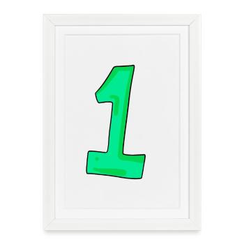 1 - Framed poster (27 × 37 cm) - white - Front