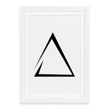 Fire Symbol - Framed poster (27 × 37 cm) - white - Front