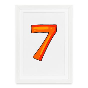 7 - Framed poster (27 × 37 cm) - white - Front