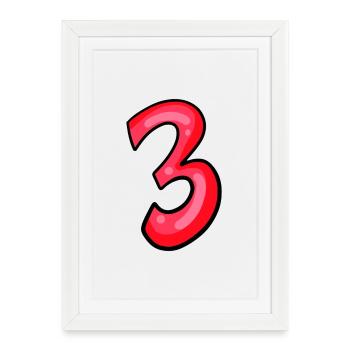 3 - Framed poster (27 × 37 cm) - white - Front