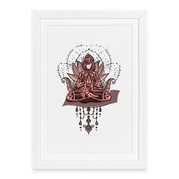Wonderful loto with women - Framed poster (27 × 37 cm) - white - Front