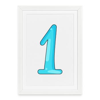 1 - Affiche encadrée (27 × 37 cm) - blanc - Devant