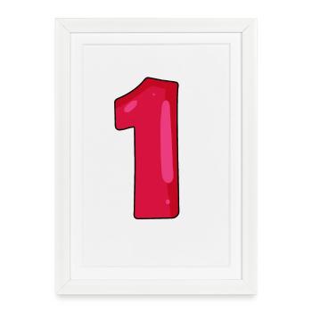 Point 1 - Framed poster (27 × 37 cm) - white - Front