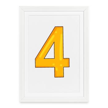 4 - Framed poster (27 × 37 cm) - white - Front