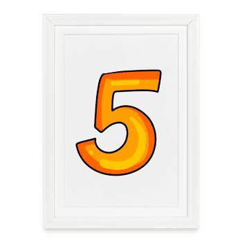 5 - Affiche encadrée (27 × 37 cm) - blanc - Devant