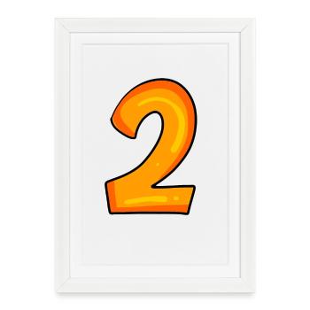 2 - Affiche encadrée (27 × 37 cm) - blanc - Devant
