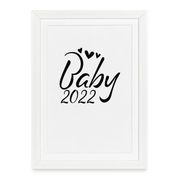 Bébé 2022 - Affiche encadrée (27 × 37 cm) - blanc - Devant