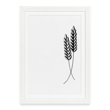 2 ears of corn - Framed poster (27 × 37 cm) - white - Front