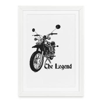 Simson - S51 - Enduro - The Legend - Framed poster (27 × 37 cm) - white - Front