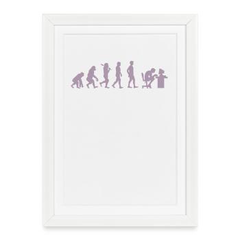 Evolution of Gamer Gambler Nerd Geek Progamer - Framed poster (27 × 37 cm) - white - Front