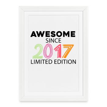 Fantastique depuis 2017 - Millésime 2017 - Affiche encadrée (27 × 37 cm) - blanc - Devant