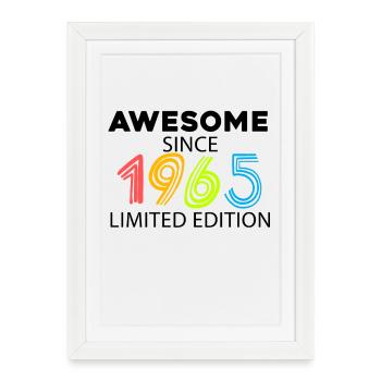 Fantastique depuis 1965 - né en 1965 - Affiche encadrée (27 × 37 cm) - blanc - Devant