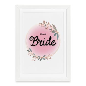 Équipe Bride4 - Affiche encadrée (27 × 37 cm) - blanc - Devant