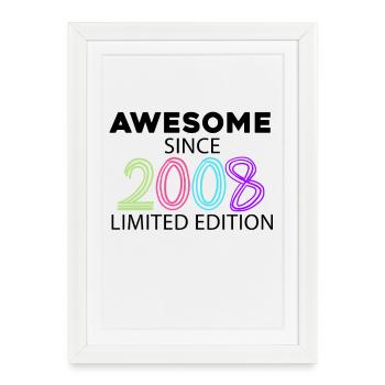 Fantastic since 2008 - vintage 2008 - Framed poster (27 × 37 cm) - white - Front