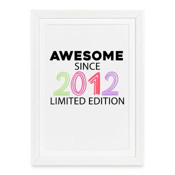 Fantastique depuis 2012 - Millésime 2012 - Affiche encadrée (27 × 37 cm) - blanc - Devant
