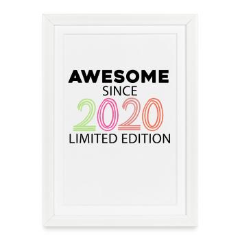Fantastique depuis 2020 - Millésime 2020 - Affiche encadrée (27 × 37 cm) - blanc - Devant