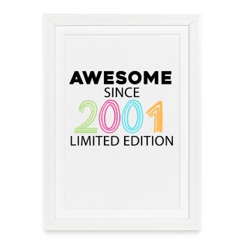 Fantastic since 2001 - born in 2001 - Framed poster (27 × 37 cm) - white - Front