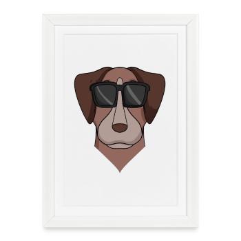 Pointer Dog Dog - Framed poster (27 × 37 cm) - white - Front