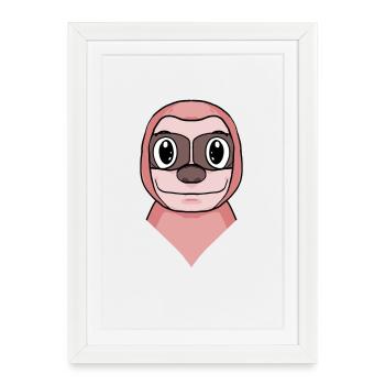 Sloth - Framed poster (27 × 37 cm) - white - Front