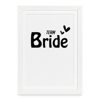 Équipe Mariage Mariage Mariage Bachelor - Affiche encadrée (27 × 37 cm) - blanc - Devant