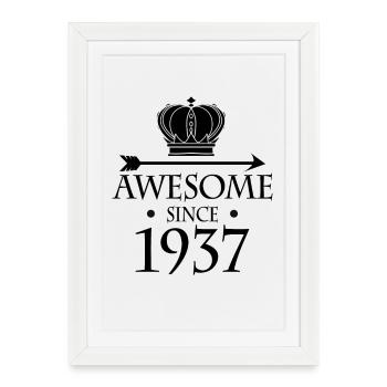 Born in 1937 - Fantastic since 1937 - Framed poster (27 × 37 cm) - white - Front