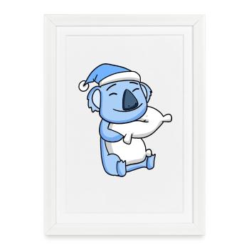 Koala Bébé - Affiche encadrée (27 × 37 cm) - blanc - Devant