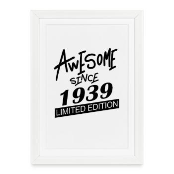 1939 - Né en 1939 - Fantastique depuis 1939 - Affiche encadrée (27 × 37 cm) - blanc - Devant