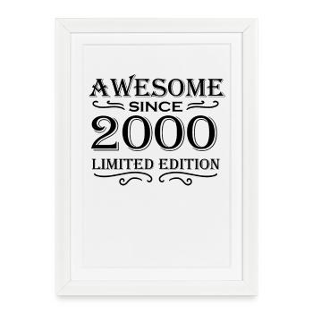 2000 - Vintage 2000 - Fantastic since 2000 - Framed poster (27 × 37 cm) - white - Front